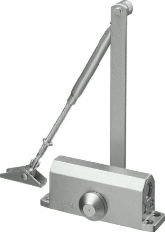 Доводчик дверной STAYER MASTER для дверей массой до 40 кг, серебро [37915-50]