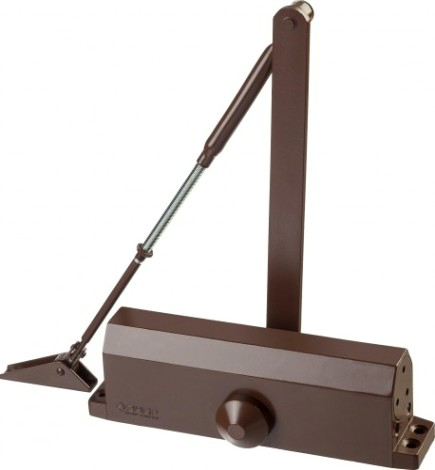 Доводчик дверной ЗУБР Профессионал для дверей до 100 кг, коричневый [37912-100]
