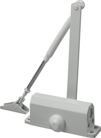 Доводчик дверной ЗУБР Профессионал для дверей до 80 кг, белый [37911-80]