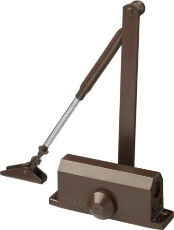 Доводчик дверной ЗУБР Профессионал для дверей до 80 кг, коричневый [37912-80]