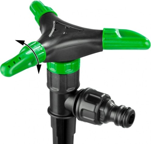 Дождеватель круговой РОСТОК РК-3 19 м2, 3-х лепестковый, стационарный, пластиковый [427612]