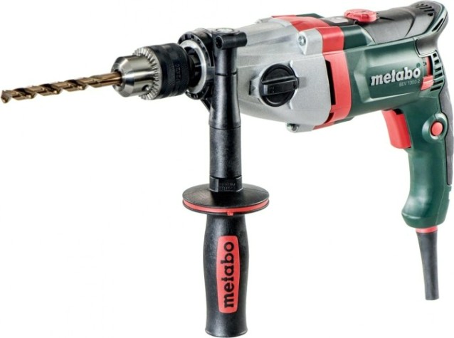 Дрель безударная сетевая METABO BEV 1300 - 2 (ЗВП) двухскоростная [600574000]