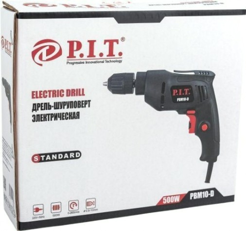 Дрель безударная сетевая P.i.t. PBM10-D Стандарт Дрель безударная сетевая P.i.t. PBM10-D Стандарт