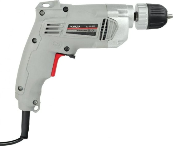 Дрель безударная сетевая Победа Д-10/500 [120301500]