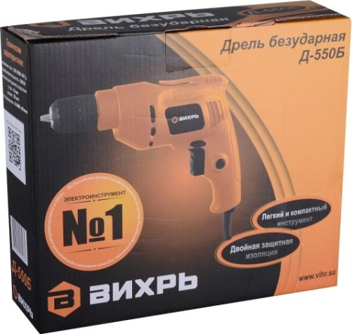 Дрель безударная сетевая ВИХРЬ Д-550 Б [72/8/5]