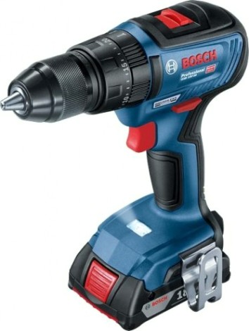 Дрель-шуруповерт аккумуляторная BOSCH GSB 18 V-50 ударная [06019H5120] L-Case, 2х2,0 Ач