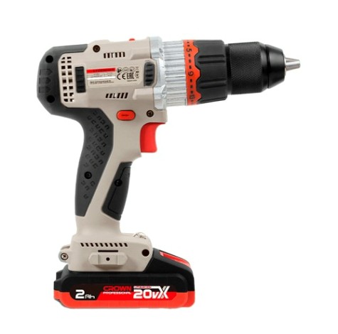 Дрель-шуруповерт аккумуляторная Crown CT21090HMX-2 BMC BL Дрель-шуруповерт аккумуляторная Crown CT21090HMX-2 BMC BL