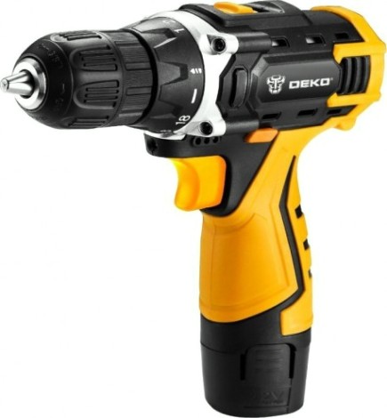 Дрель-шуруповерт аккумуляторная DEKO DKCD12FU-Li 1.5Ahx2 63 tools (063-4101) [063-4101]