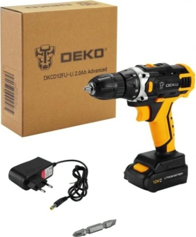 Дрель-шуруповерт аккумуляторная DEKO DKCD12FU-Li Advanced (063-4131) [063-4131]