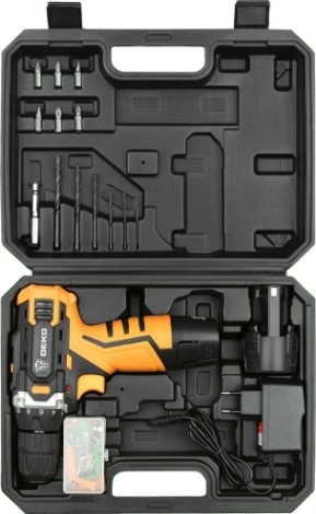 Дрель-шуруповерт аккумуляторная DEKO DKCD12FU-Li + набор инструмента 63 шт (063-4094) [063-4094]