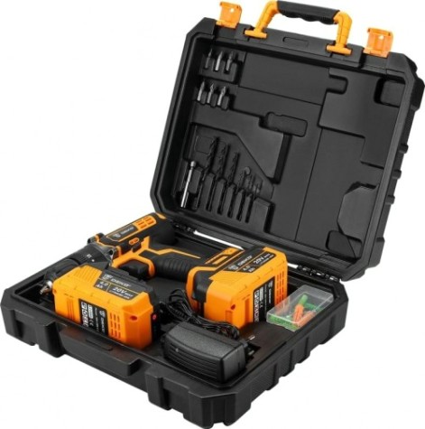Дрель-шуруповерт аккумуляторная DEKO DKCD20 Impact 2x4.0Ah ударная [063-4420]