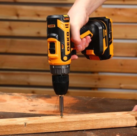 Дрель-шуруповерт аккумуляторная DEKO DKCD20FU-Li, 20В [063-4149]