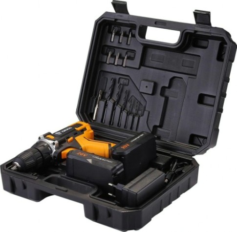 Дрель-шуруповерт аккумуляторная DEKO DKCD20FU-Li + оснастка 13 шт. (063-4172) [063-4172]