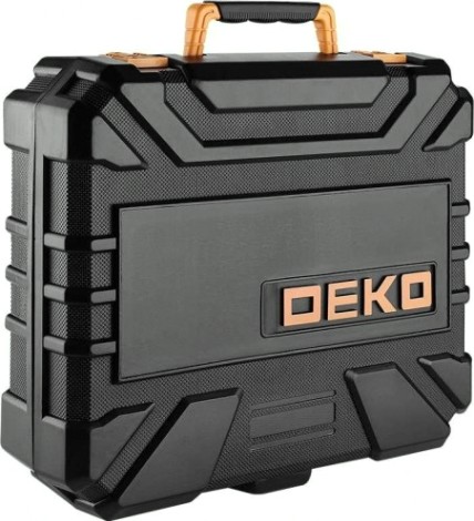 Дрель-шуруповерт аккумуляторная DEKO DKS4FU-Li в кейсе + набор инструментов 112 предметов (063-4153) [063-4153]