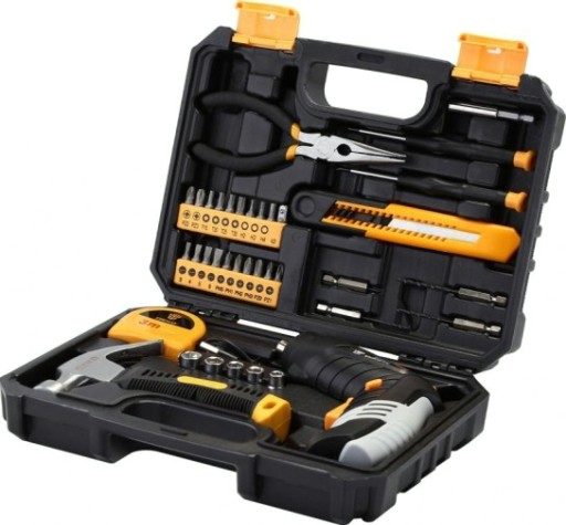 Дрель-шуруповерт аккумуляторная DEKO DKS4FU-Li в кейсе + набор инструментов 36 предметов (063-4152) [063-4152]