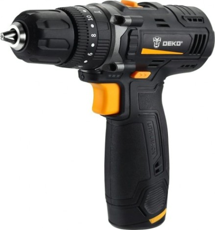 Дрель-шуруповерт аккумуляторная DEKO GCD12DU ударная [063-4039]