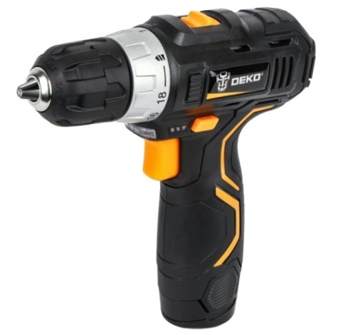 Дрель-шуруповерт аккумуляторная DEKO GCD12DU3 + набор инструментов 104 шт. (063-4133) [063-4133]