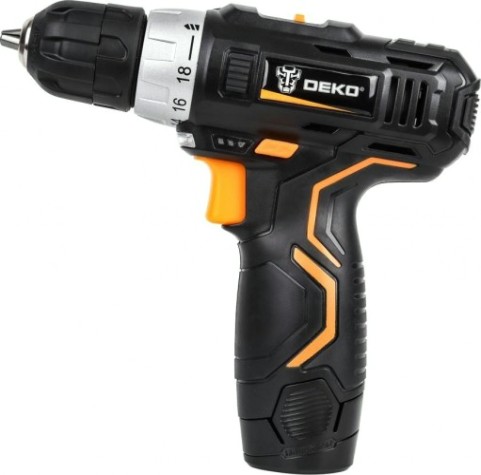 Дрель-шуруповерт аккумуляторная DEKO GCD12DU3 + набор инструментов для дома 104 шт. (063-4095) [063-4095]