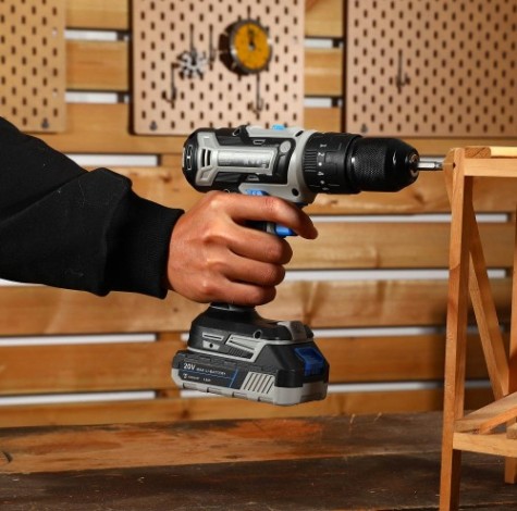 Дрель-шуруповерт аккумуляторная DEKO GCD20DU3 Impact 20В, ударная [063-4436]