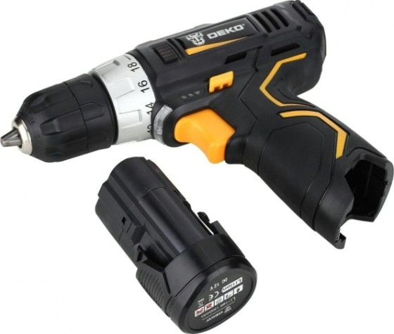 Дрель-шуруповерт аккумуляторная DEKO GCDU12DU3 + набор 193 аксессуара (063-4138) [063-4138]