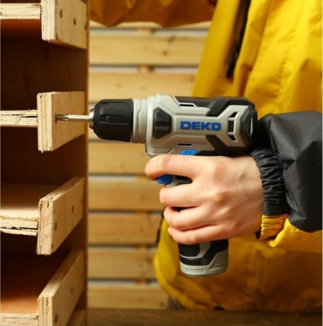 Дрель-шуруповерт аккумуляторная DEKO ZKCD80FU-Li SET 3, 1х2.0Ah [063-4128]