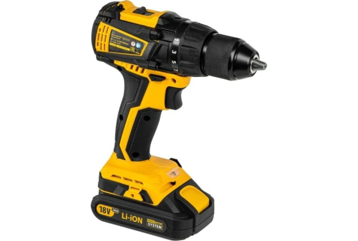 Дрель-шуруповерт аккумуляторная Denzel BLDL-IB-18-02 бесщеточная [26121]