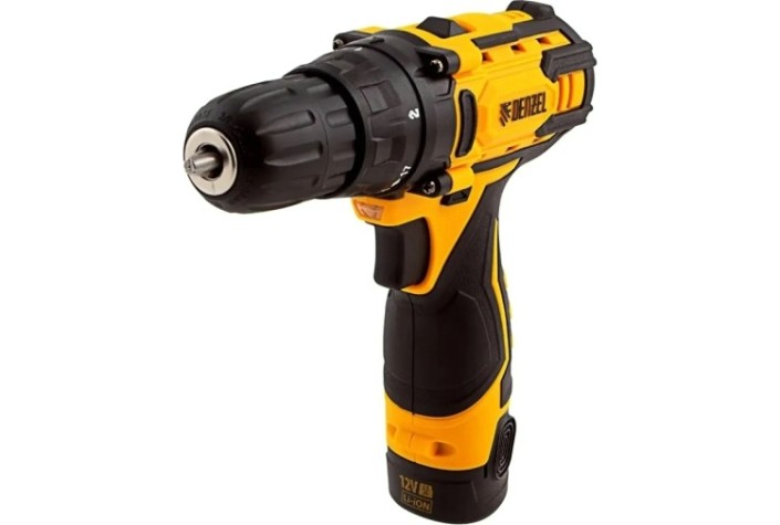 Дрель-шуруповерт аккумуляторная Denzel CDL-12CB, Li-Ion [26102]