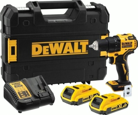 Дрель-шуруповерт аккумуляторная DeWALT DCD 708 D2T бесщеточная [DCD708D2T-QW]