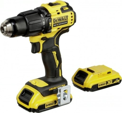Дрель-шуруповерт аккумуляторная DeWALT DCD 709 D2T ударная, бесщеточная [DCD709D2T]