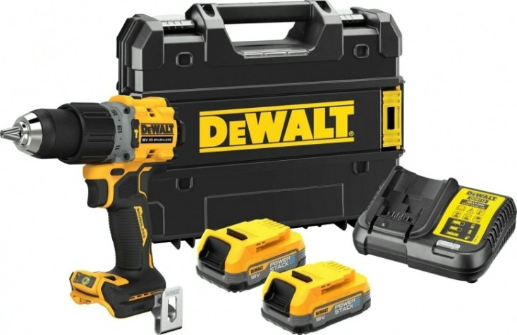 Дрель-шуруповерт аккумуляторная DeWALT DCD 805 E2T ударная [DCD805E2T-QW]