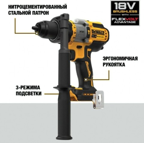 Дрель-шуруповерт аккумуляторная DeWALT DCD 999 NT без АКБ и ЗУ [DCD999NT-XJ]