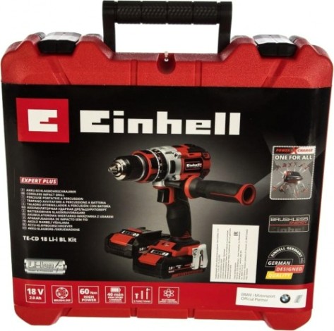 Дрель-шуруповерт аккумуляторная EINHELL PXC TE-CD 18 Li-I BL (2x2,0Ah) [4513861]
