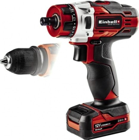 Дрель-шуруповерт аккумуляторная EINHELL TE-CD 12/1 X-Li (1x2.0 Ah) [4513592]