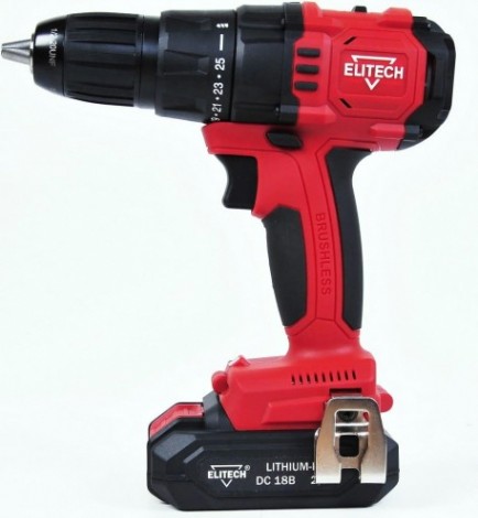 Дрель-шуруповерт аккумуляторная ELITECH ДА 18БЛ2 [198042]