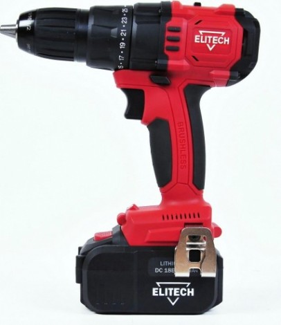 Дрель-шуруповерт аккумуляторная ELITECH ДА 18БЛ2 [198043]