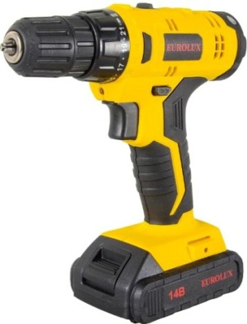 Дрель-шуруповерт аккумуляторная EUROLUX ДА-14/2Li [72/14/39]