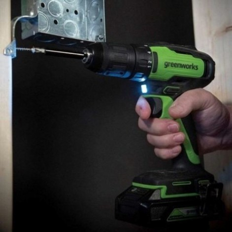 Дрель-шуруповерт аккумуляторная GREENWORKS GD24DD35 без АКБ и ЗУ (3704007) [3704007]