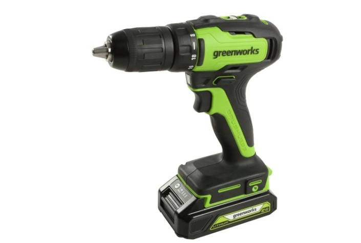 Дрель-шуруповерт аккумуляторная GREENWORKS GD24DD35K2 1х2 Ач [3704007UA]
