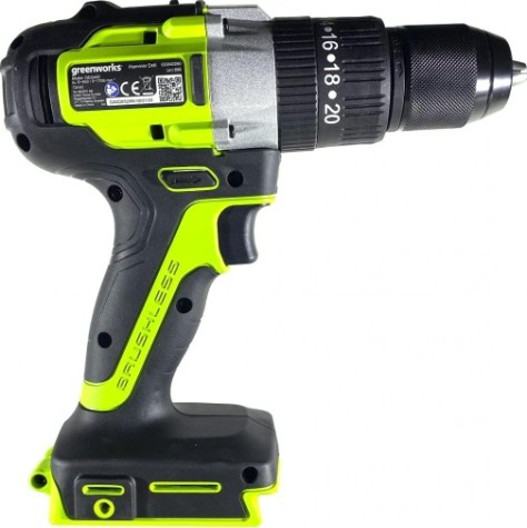 Дрель-шуруповерт аккумуляторная GREENWORKS GD24DD60 ударная, без АКБ и ЗУ (3704107) [3704107]