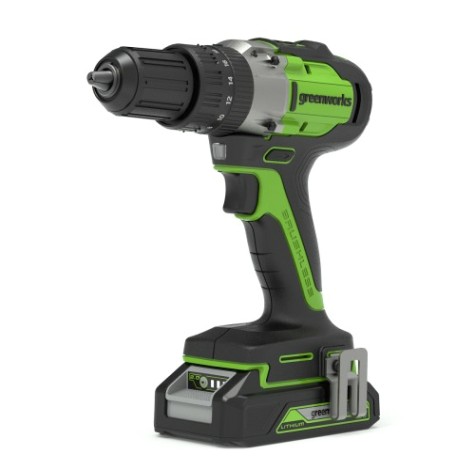 Дрель-шуруповерт аккумуляторная GREENWORKS GD24DD60K2 1х2 Ач (3704107UA) [3704107UA]