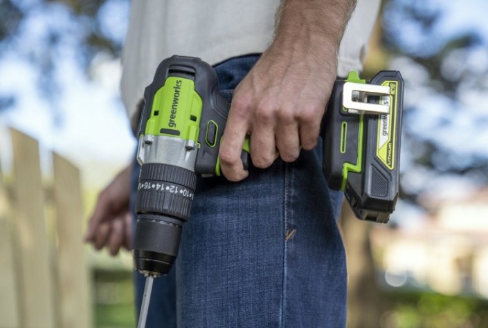 Дрель-шуруповерт аккумуляторная GREENWORKS GD24DD60K2 1х2 Ач (3704107UA) [3704107UA]