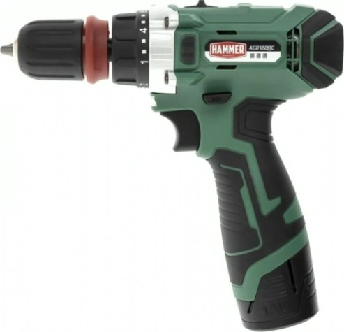 Дрель-шуруповерт аккумуляторная Hammer ACD122QC 2x2Ah Li-ion, 28Hм [216-020]