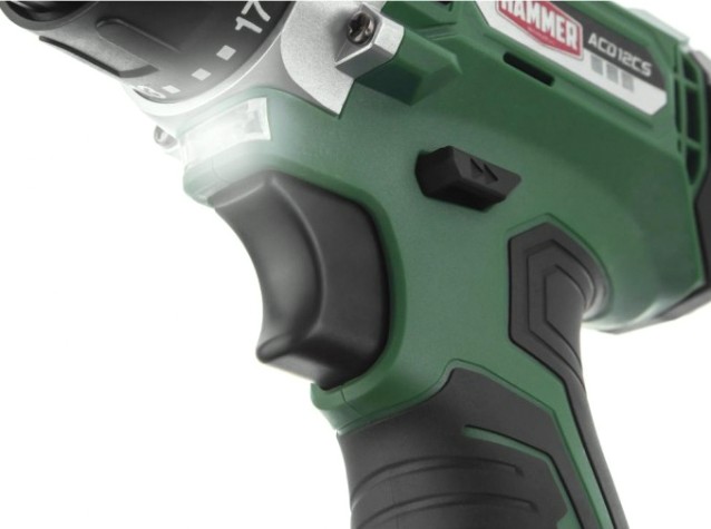 Дрель-шуруповерт аккумуляторная Hammer ACD12CS 2x1.5Ah Li-ion, 26Hм [101-117]