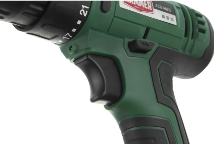 Дрель-шуруповерт аккумуляторная Hammer ACD14BS 2x2Ah, 38Hм в кейсе [101-124]