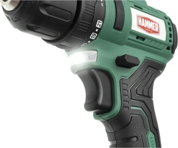 Дрель-шуруповерт аккумуляторная Hammer ACD18BL бесщ. 2x2Ah Li-ion, 50Hм в кейсе [216-025]