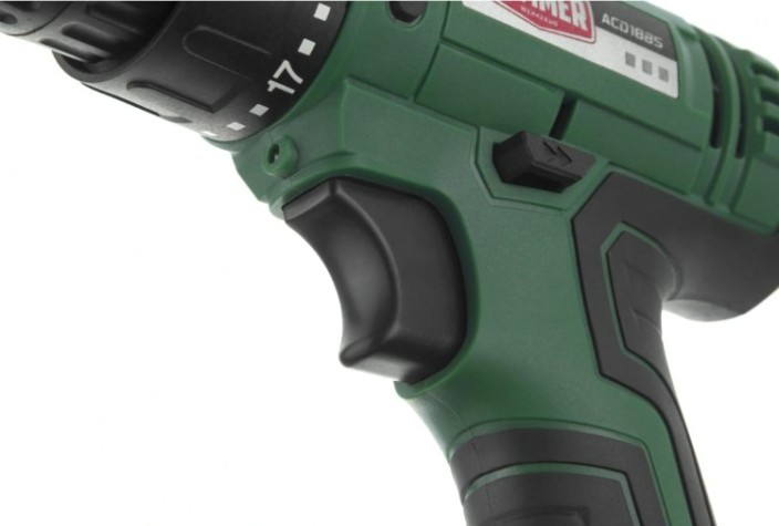 Дрель-шуруповерт аккумуляторная Hammer ACD18BS 2x2Ah, 45Hм в кейсе [101-122]