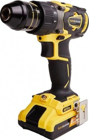 Дрель-шуруповерт аккумуляторная HANSKONNER HCD1865BL Дрель-шуруповерт аккумуляторная HANSKONNER HCD1865BL