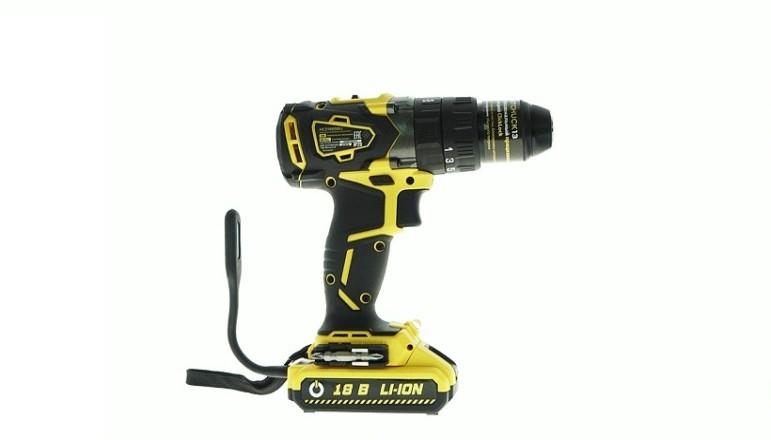 Дрель-шуруповерт аккумуляторная HANSKONNER HCD1865BLI ударная