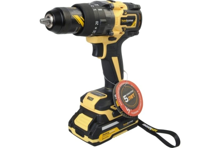 Дрель-шуруповерт аккумуляторная HANSKONNER HCD20165PRO Дрель-шуруповерт аккумуляторная HANSKONNER HCD20165PRO