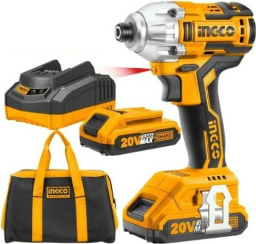 Дрель-шуруповерт аккумуляторная INGCO CIRLI2002 Li-Ion ударная